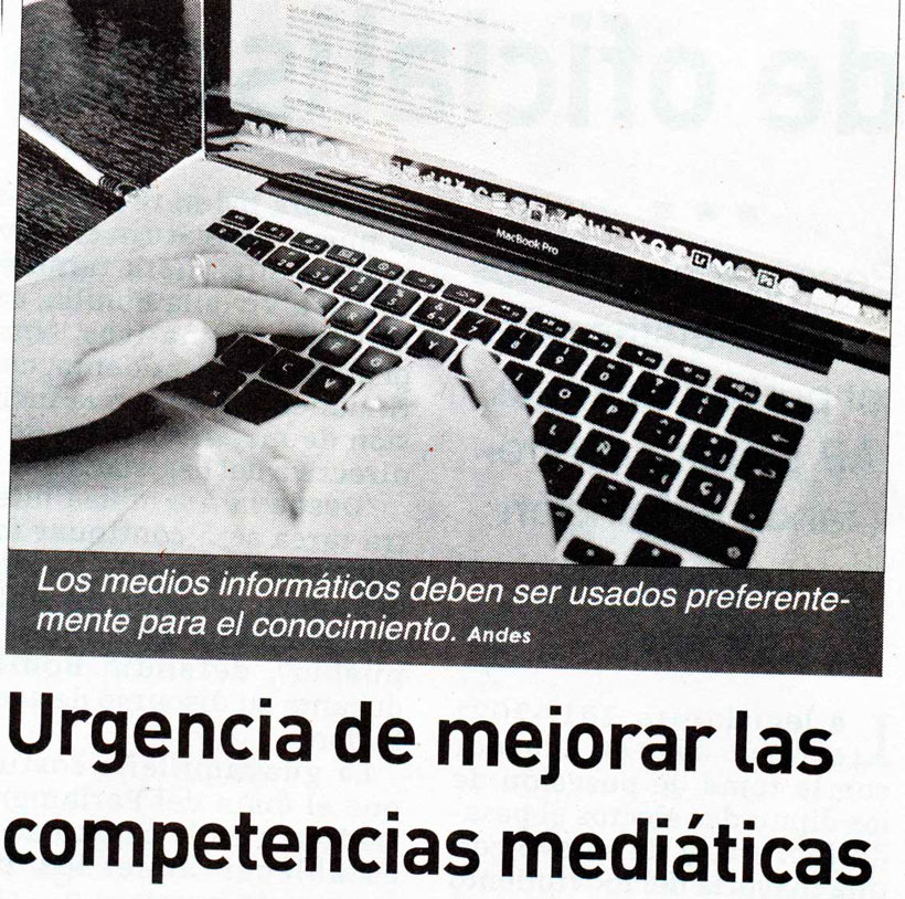 Urgencia de mejorar las competencias mediáticas