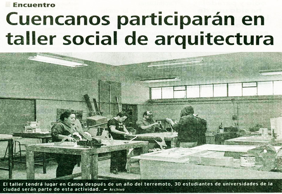 Cuencanos participarán en taller social de arquitectura