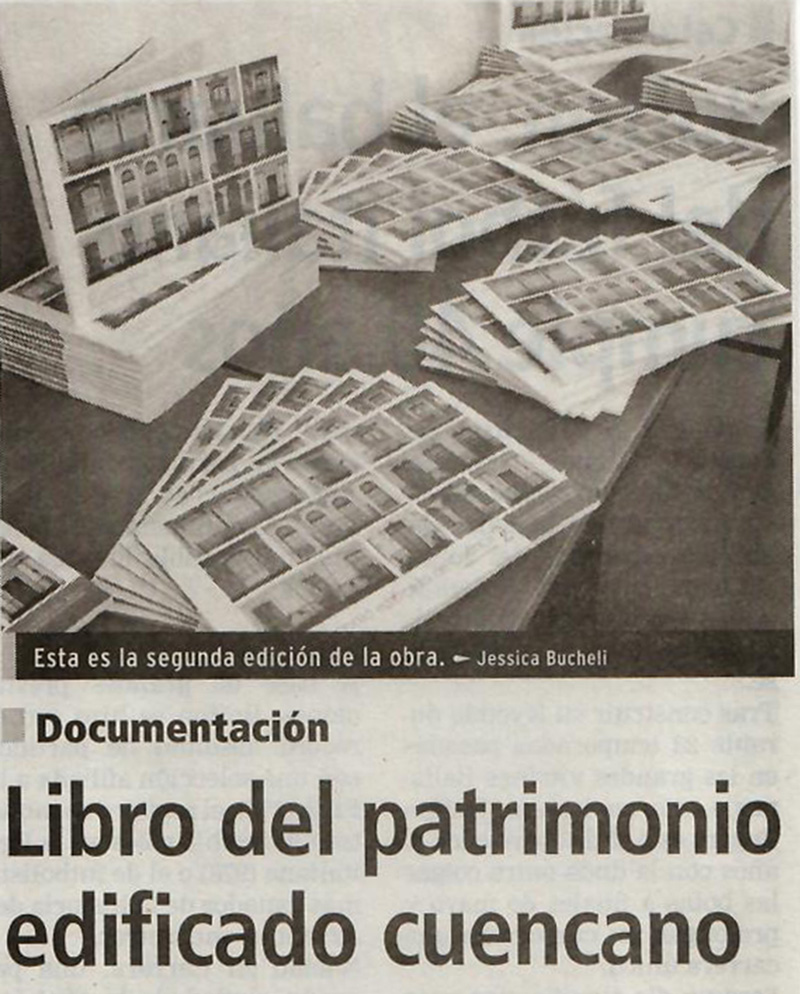 Libro del patrimonio edificado cuencano