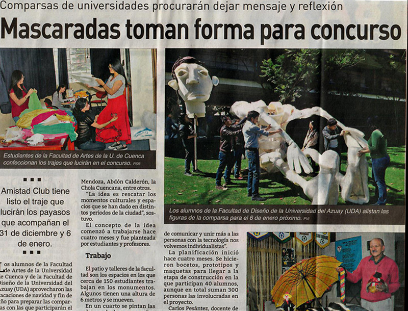 Mascaradas toman forma para concurso