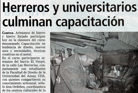 Herreros y universitarios culminan capacitación