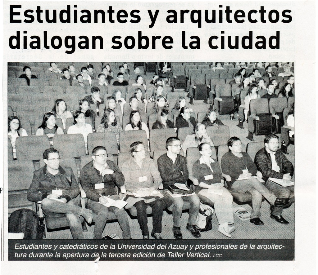 Estudiantes y arquitectos dialogan sobre la ciudad