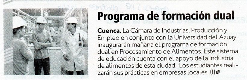 Programa de formación dual