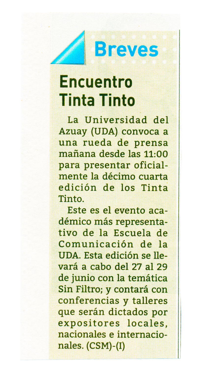 Encuentro Tinta Tinto