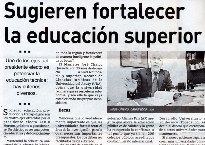 Sugieren fortalecer la educación superior