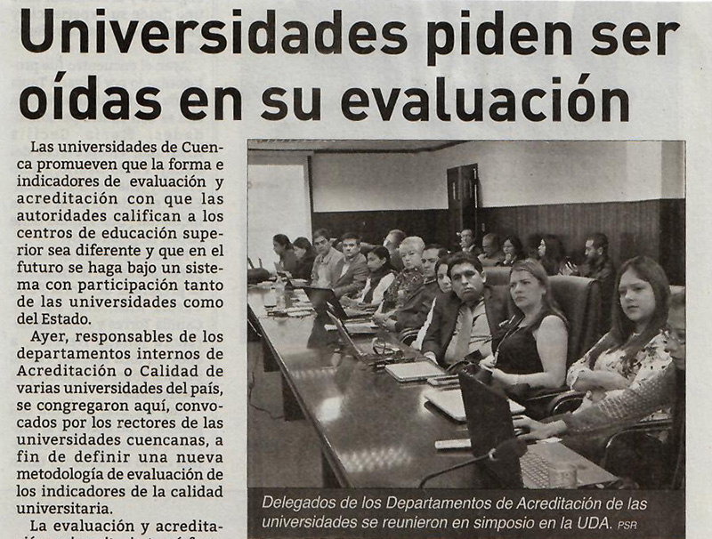 Universidades piden ser oídas en su evaluación