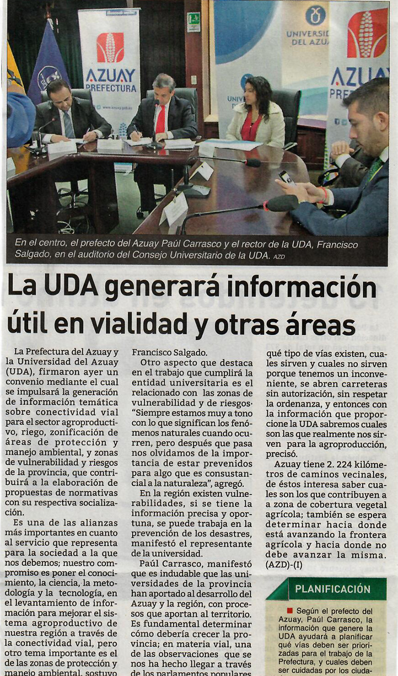 La UDA generará información útil en vialidad y otras áreas