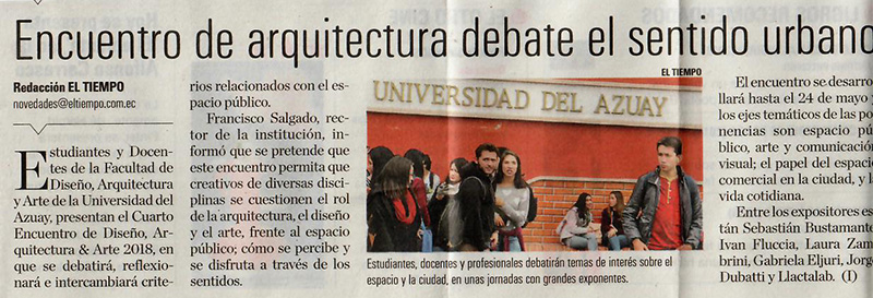 Encuentro de arquitectura debate el sentido urbano