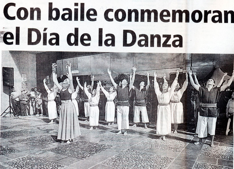 Con baile conmemoran el Día de la Danza 