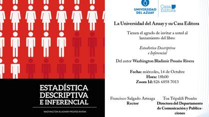 Lanzamiento del libro de “Estadística descriptiva e inferencial”