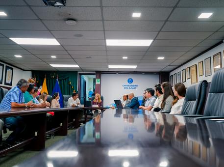 Visita de las autoridades del Cantón Pasaje 