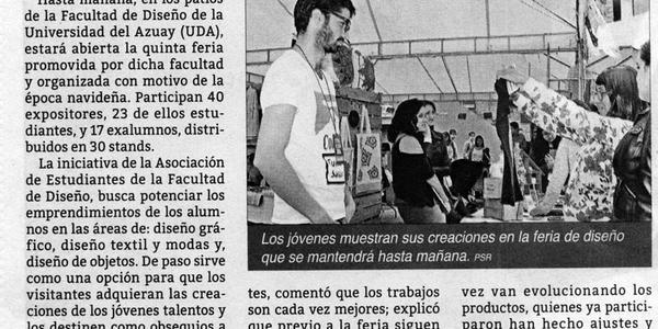 Diseño universitario luce en feria