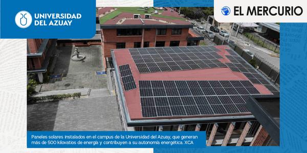 Universidad del Azuay logra autonomía energética con sistema fotovoltaico