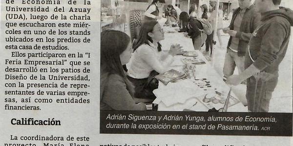 En la UDA se realizó “I Feria Empresarial” con varias marcas