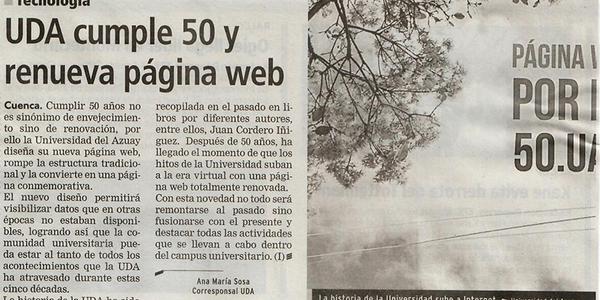 La UDA cumple 50 años y su página web se renueva