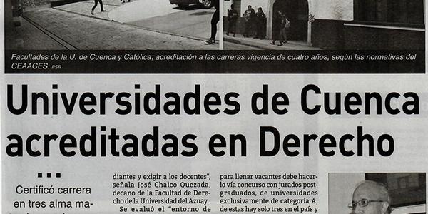 Universidades de Cuenca acreditadas en Derecho