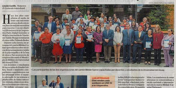 160 artesanas cañarenses recibieron capacitación