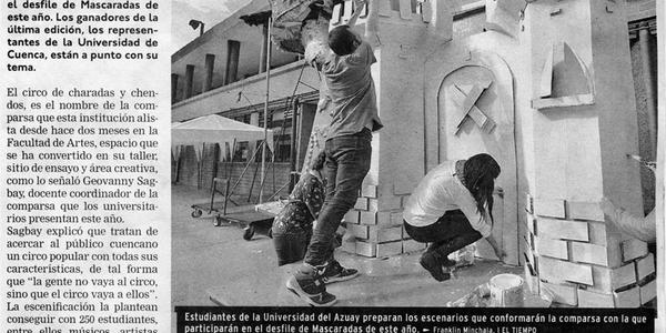 Mascaradas resaltará la creatividad de cuencanos