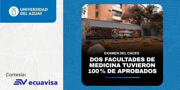 Los estudiantes de Medicina de dos universidades tuvieron el 100 % de aprobados en el examen del CACES