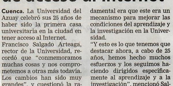 UDA celebró 25 años de acceso a Internet