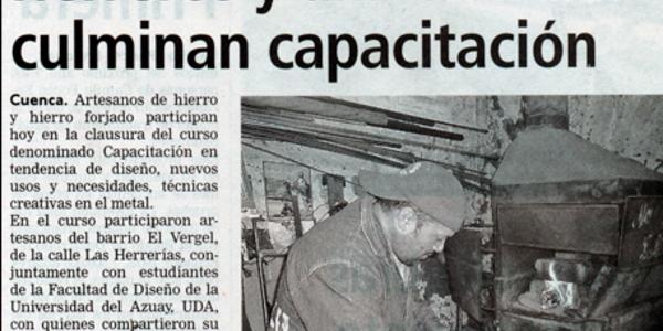 Herreros y universitarios culminan capacitación