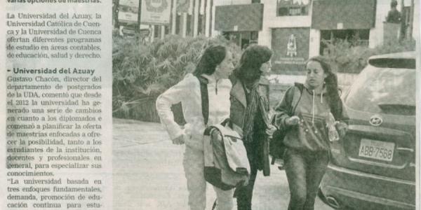 Universidades en Cuenca ofertan programas de postgrado 