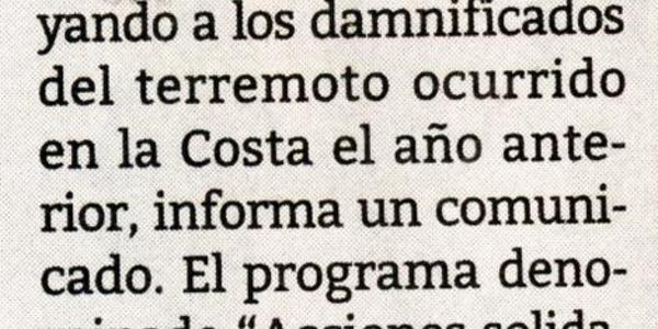 UDA apoya a damnificados