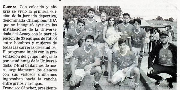 Champions UDA inicia su fiesta deportiva de fútbol