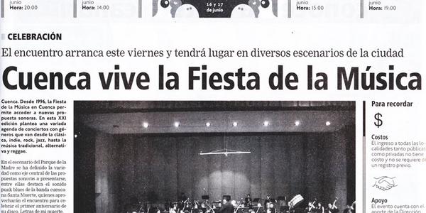 Cuenca vive la Fiesta de la Música