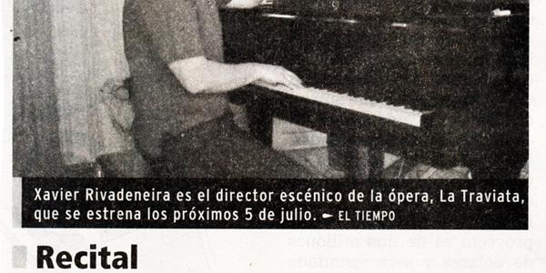 Se alista estreno de la ópera La Traviata 