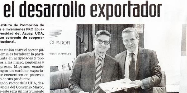 Proyecto para impulsar el desarrollo exportador 