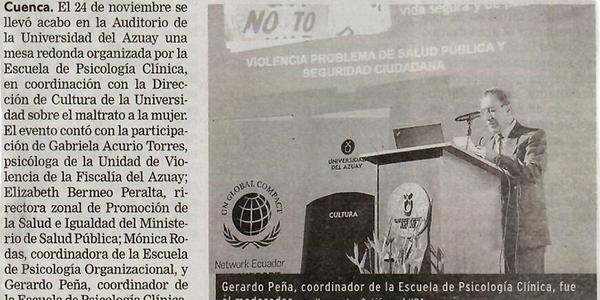 Mesa redonda reflexiona sobre el maltrato