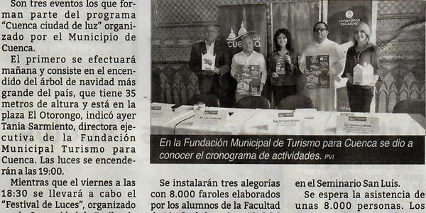 Cuenca será “ciudad de luz”