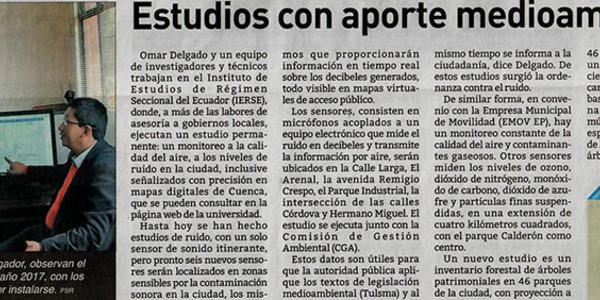 Estudios con aporte medioambiental