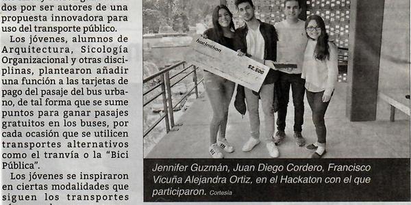 Propuesta de movilidad con tarjetas de pago de pasajes