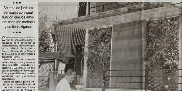 Paredes verdes son opción ambiental