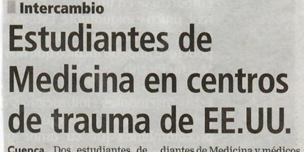 Estudiantes de Medicina en centros de trauma de EE.UU.