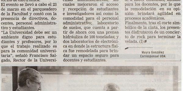 Oficinas y laboratorios se inauguran en Ciencia