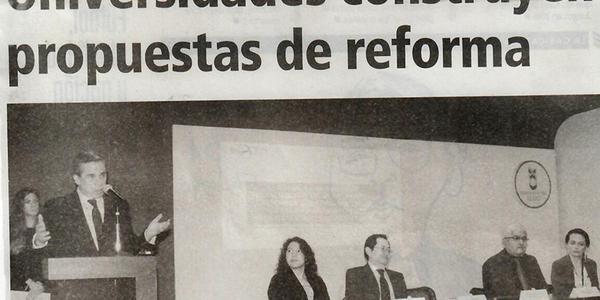 Universidades construyen propuestas de reforma