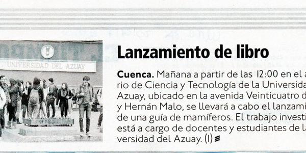 Lanzamiento de libro