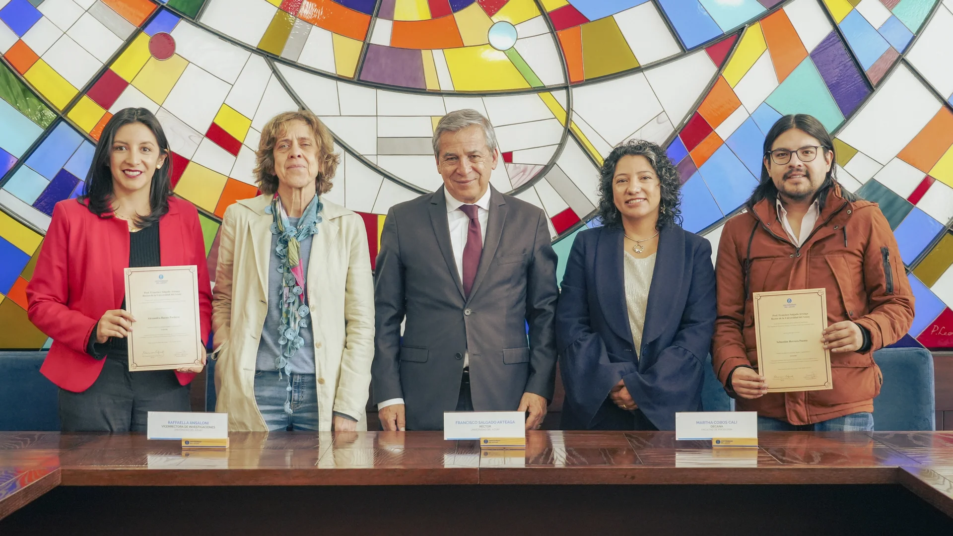 Acto de posesión: Subdecana y Coordinador de la Facultad de Psicología